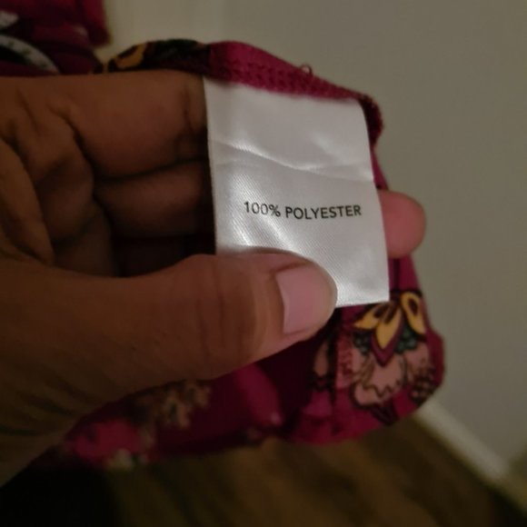 Millers 22 Red Floral Sheer Longsleeves Semi Formal Summer Blouse Tops - Picture 6 of 7